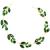 BETITETO Green Bridal Hair Vine Wedding Rhinestone Crystal Headband Headpieces Accessories for Women and Girls