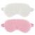 2 pieces plush eye mask soft sleep blind lift eye cover comfortable fury synthetic fur sleep mask satin napty night eye protection cover for women and men gift (white pink)