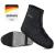 Velmia rain protection shoes bike with reflective material & reinforced pointed lace shoe covering waterproof black rain over shoes bike 40-43 black