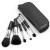 Brush Master Travel Makeup Brushes Set w/Pouch  5PCS Double Ended Portable Mini Cosmetic Brushes Kit for Foundation  Eyeshadow  Lip  Blush Make Up Brushes Professional