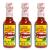 El Yucateco Habanero Red 120ml (Pack 3) / Red Habanero Pepper Hot Sauce Spicy Mexican Salsa Sauce