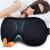 Sleep Mask For Women Men, Ultrathin Light Blocking Sleeping Mask, No Pressure On Eyes 3D Contoured Blindfold, Soft Comfort Eye Shade Cover for Travel/Naps/Yoga/Shift Work.(Black)