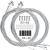 Hapleby 10PCS Premium Bike Shift Cable, Professional Bicycle Shift Wire Kit for Mountain and Road Bicycle, For Free 5 O-rings, 10 End Ferrules and 20 End Caps