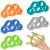 Vicloon hand trainer 5PC's finger stretcher silicone hand force trainer finger exercises to strengthen hand and finger pressure relief and rehabilitation and decompression