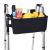 Upgrade Dotday Walker Basket Walker Bag Water Cup Holder, Foldable Walker Storage Bag with Big Capacity & Never Tipping Over, Best Gift for Family - Black (Not Fit Rollator Walkers)