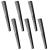 6 Pieces Taper Comb Carbon Fiber Salon Hairdressing Comb Fine and Wide Tooth Comb Heat Resistant Tapering Barber Comb for Men and Women Most Hair Types