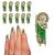 San Judas Nail Charm Decoration,10PCS San Judas Tadeo 3D Nail Diamonds Art Charms,Nail Gold Charms for Acrylic Nails Rhinestones,Nail Gems and Crystals Jewels,Nail Stones Design Green