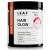 Leaf Hair Glow capsules vegan nutritional supplement with barley grass deer seeds & l-cysteine |With D-Biotin for the hair |for 45 days (90 pieces) |Sustainable glass packaging & made in Germany