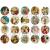 Assorted Vintage Christmas 1 3/4" Circles Collage Sheet #3