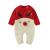 DovFanny Baby Romper Baby Boys Girls Cute Christmas Jumpsuit Winter Knit Reindeer Long Sleeve Warm Outfit for Newborn Baby 6-12 Months Red