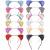 12 Pack Sequin Cat Ears Headband for Girls and Women Glitter Headbands with Cute Ear Hair Accessories for Daily Wearing and Party Decoration Shiny Kitty Hairbands Cat Ear Hair Hoops (Multicolor)