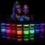 Midnight Glo Black Light Face and Body Paint (Set of 8 Bottles 0.75 oz. Each) - Neon Fluorescent Paint Safe On Skin, Washable, Non-Toxic 0.75 Fl Oz (Pack of 8)