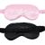LERSVICVIL 2 Pack Sleep Masks Soft Silky Satin Eye Mask Cover for Sleeping with Elastic Strap Effective Shading Blindfold for Women Men Satin Black&pink