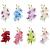 8 Pack Fake Artificial Large Silk Orchid Flower Hair Clips Barrettes Realistic Floral Alligator Clip Brooch Pins Tropical Hibiscus Hair Piece Beach Holiday Wedding Party Hawaiian Accessories for Women