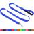 Taglory dog leash medium -sized large dogs light |Reflecting double -sided |Padded handle |Support 10 to 75 kg |1.8m x 2.5cm |Dark blue 1.8 m x 2.5 cm (1 -pack) dark blue