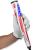 SAPLIZE Golf Putter Grip, Midsize, Lightweight Golf Grips, Pistol Shape Anti-Slip Pattern - Choose Between USA Flag Series, Excellent Push for Golfer Pistol V2, Red/White