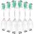 Toptheway Replacement Brush Heads for Sonicare E-Series Essence Xtreme Elite Advance and CleanCare Screw-On Toothbrush Handles HX7022/66, 6 Pack