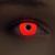 Design lenses bright red Halloween the Purge costume UV light contact lenses 1 pair (2 pieces) soft black light color lenses without strength (glowing red)