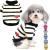 Zweitea dog shirts for small dogs summer basic t-shirt stripes puppy clothes love heart sweatshirt soft cotton tea shirt pet pullover chihuahua clothing yellow m y