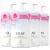 Olay Fresh Outlast Rose Water & Sweet Nectar Body Wash 30 fl oz (Pack of 4)