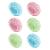 6 Pcs OWill Shower Caps for Women uk Waterproof and Reusable Bath Cap 28cm Width with Elastic Band Large Plastic Long Hair Eco Cap.