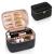 OCHEAL Makeup Bag Portable Cosmetic Bag Large Capacity Travel Makeup Case Organizer Black Makeup Bags For Women Toiletry Bag for Girls Traveling With Handle and Divider Black 1-layer