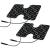 prorelax Electrode pads "Blackline" Spare pads for TENS + EMS devices Electro Muscle Stimulation Spare electrodes EMS workout Black Butterfly