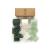 Vitalizart 3 Rolls Handmade Fringe Chiffon Silk Ribbon Gauze 1.5 x 7Yd Cream & Green Ribbons Set for Wedding Invitations  Bridal Bouquets  Gifts Wrapping  DIY Crafts