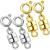 Dailyacc Magnetic Necklace Clasps and Closures - Safety 14 K Gold and Silver Jewelry Converters for Bracelets Chain Extender 4Pcs 2silver + 2gold