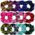Scrunchies hair tie together with set 12 pieces of Velvet hair bands hair accessories for girls hair rubber bands elastic colorful colorful for women women ponytail (dark color) B-darkle color