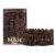 Silkie 4-Set 100% pure mulberry lide black thin hair tie with travel bags hair tie for every day hair care ponytail holder without hair damage (chocolate)