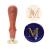 SWANGSA Initial Alphabet M Wax Seal Stamp  Vintage Elegant Botanical Leaves Letter Sealing Stamp for Wedding Party Invitation  Gift Wrap  Envelope  Christmas Thanksgiving Card (M) Stamp M