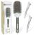 Beauty Carves Round Hair Brush 45mm Barrel with 2 Clips - Blow Dry Hair Brush with Flexible Nylon 66 Bristles - Nano Ionic Heat Resistant Tech for Professional Curling Styling & Shining Texture