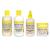 CurlyKids Mixed Hair HairCare Set Super Detangling Shampoo/Conditioner 8.0 Ounce Spray 6.0 Ounce Curly Cr me Conditioner 6.0 Ounce - 4-Pack