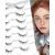 Manga Lashes Natural Look Anime Lashes Thin Band Manhua Lashes Natural Spiky Lashes Cute Asian Lashes Doll Lashes 7 Pairs D7