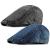 2 Pack Mens Denim Cotton Newsboy Cap Ivy Gatsby Driving Hunting Cabbie Hats 2 Pack-c