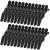 24 pieces of compartment clamps hair clamps hairdresser plastic crocodile hair clips professional hairdresser clasp hair cut stencil hairdresser accessories (black)