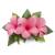 Hawaii Hair Clip Foam Flower Cluster Plumeria Pink