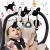 Funsland stroller toys children's bed spiral toys with music autositz fuchs activity spiral plush bed hanging for babies 0-6 months (Schwarzfuchs)