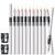 NewBang 12PCS Barber Pencil Hairline Pencils Beard Guide Beard Outliner Pencils with Built-in Sharpener,Hairline Outliner Pencils and Beard Shaping Pencils for Men and Women(White) barber&eyeliner pencils