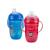 Nuby 2 Pack 360 2 Handle Cup 9oz BPA Free Blue Lion and Red Monkey