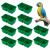 Ledoo 12pcs Bird Water Bowl 5 * 10cm Hanging Bird Feeder Plastic Bird Feeding Bowl Food Dispenser for Cage Parrots