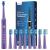 Sonic Electric Toothbrush for Adults and Kids - Rechargeable Sonic Toothbrush with 8 Brush Heads 120 Days of Use with 3-Hour Fast Charge 5 Modes with 2 Minutes Built in Smart Timer Gift for Family 1 count (Pack of 1) Purple