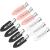 10 pcs No Crease Hair Clip No Bend Hair Curl Pin Clips for Bangs Finger Waves Makeup Application Hairdressing Hairpins (Black White Pink)