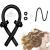 Corated curls without heat Silk Heatless Curlin Band Locken Blacker overnight hair curler diy hair curling band hairstyle set for long medium hair black