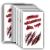 10pcs Horror Realistic Fake Bloody Wound Stitch Scar Scab Waterproof Temporary Tattoo Sticker Halloween Masquerade Prank Makeup Props (10) (10pcs S165)