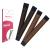 Womens Hair Bun Maker French Twist Hair Fold Wrap Snap by Andlane (1 Brown 1 Dark Brown)