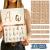 Boutique Calligraphy Stencil Template Kit - 45 Reusable Pieces - Includes Lettering Upper and Lowercase both Large and Small, Numbers, Punctuation, Laurels and Flowers - For Arts Crafts Painting Wood Calligraphy Stencils