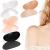 4 Pairs Shoulder Push-up Pads Soft Silicone Adhesive Shoulder Pads Anti-Slip Enhancer Shoulder Pads for Women (Black, Flesh Color, Transparent, Transparent Flesh Color)