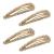 4PCS Rhinestone Snap Hair Clip Metal Snap Hair Clips Gold Snap Hair Clip Hair Clips with Rhinestone Shining Snap Hair Clip for Women 4Pcs-gold